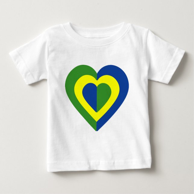 brasile-heart-2. baby t-shirt (Vorderseite)