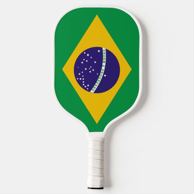 Brasilflagge  pickleball schläger (Rückseite)