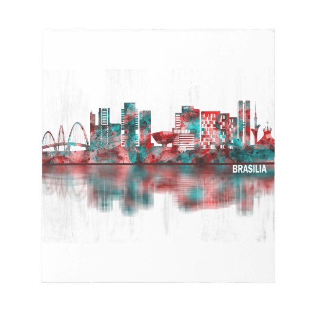 Brasilia Skyline Notizblock (Vorderseite)