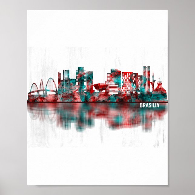 Brasilia Skyline Poster (Vorne)