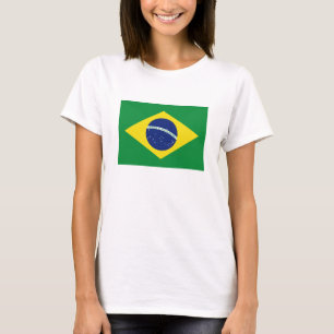 Brasilian flag ladies top Brasil tee merchandise