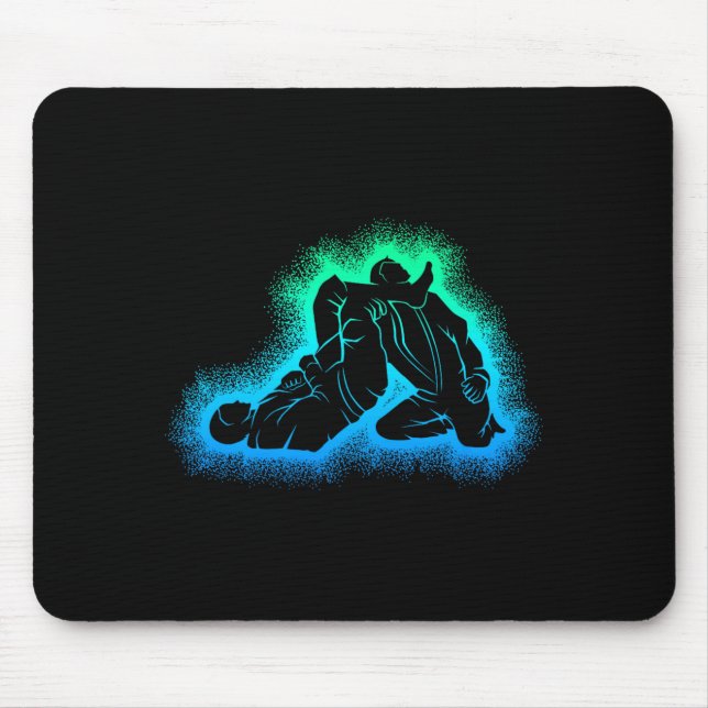 Brasilian Jiu Jitsu Kinder Jungen Männer Jiujitsu  Mousepad (Vorne)