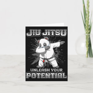Brasilian Jiu Jitsu MMA und Grappling BJJ Dabbing Karte