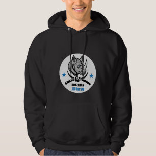 Brasilian Jiu Jitsu Rhino BJJ Kämpfer Hoodie
