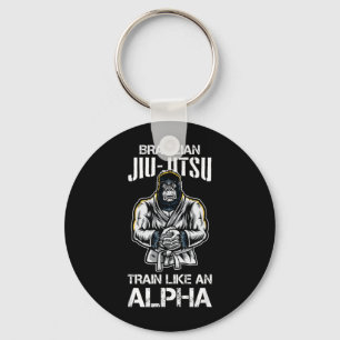 Brasilian Jiu Jitsu Trainiere wie ein Alpha BJJ Mi Schlüsselanhänger