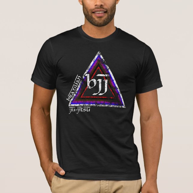 Brasilianer Jiu Jitsu BJJ Dreieck T-Shirt (Vorderseite)