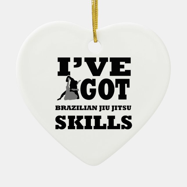 Brasilianer Jiu Jitsu Kampfkunstentwürfe Keramikornament (Vorne)