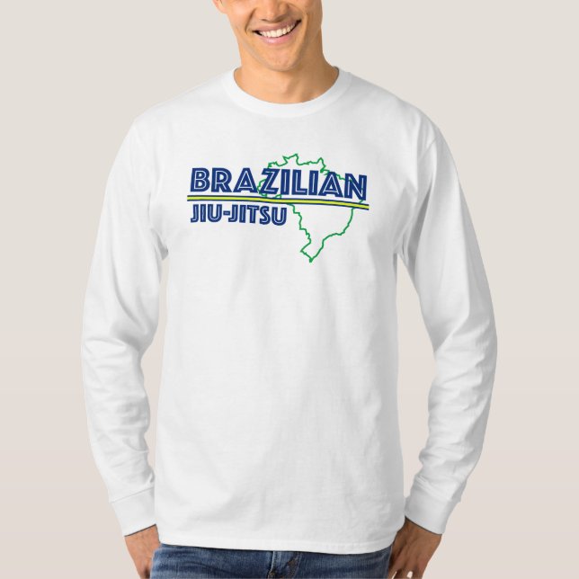 Brasilianer Jiu Jitsu langer Hülsen-T - Shirt (Vorderseite)