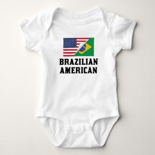 Brasilianische amerikanische Flagge Baby Strampler