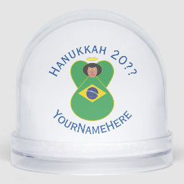 Brasilianische Angel-Flagge für Hanukkah Personali Schneekugeln