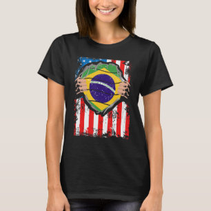 Brasilianische Fahne "Grown Patriot Brazil" aus Br T-Shirt