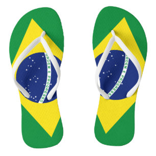 Brasilianische Fahne-Strandflipps für Männer und F Flip Flops