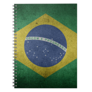 Brasilianische Flag-Liebe Brazilian Pride Football Notizblock