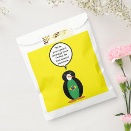 Brasilianische Flagge als Gesprächspartnerin von F Geschenktütchen