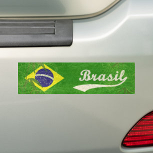 Brasilianische Flagge Autoaufkleber