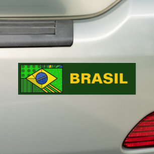 Brasilianische Flagge Autoaufkleber