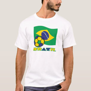 Brasilianische Flagge Brasilien Fußball T-Shirt