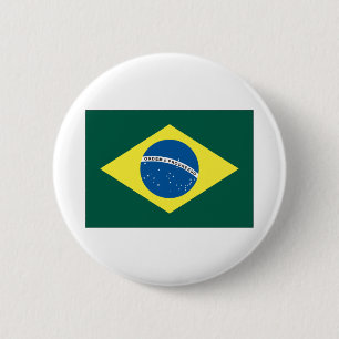 Brasilianische Flagge Button