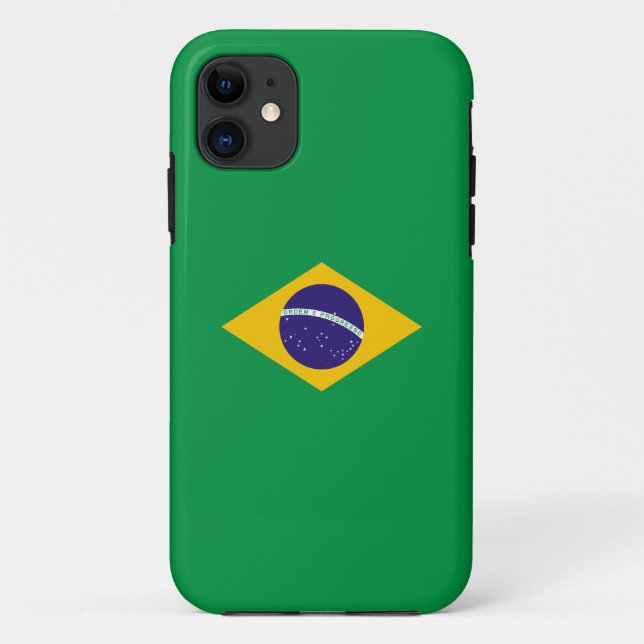 Brasilianische Flagge Case-Mate iPhone Hülle (Rückseite)