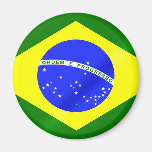 Brasilianische Flagge für Geschenke und T-Shirts Magnet