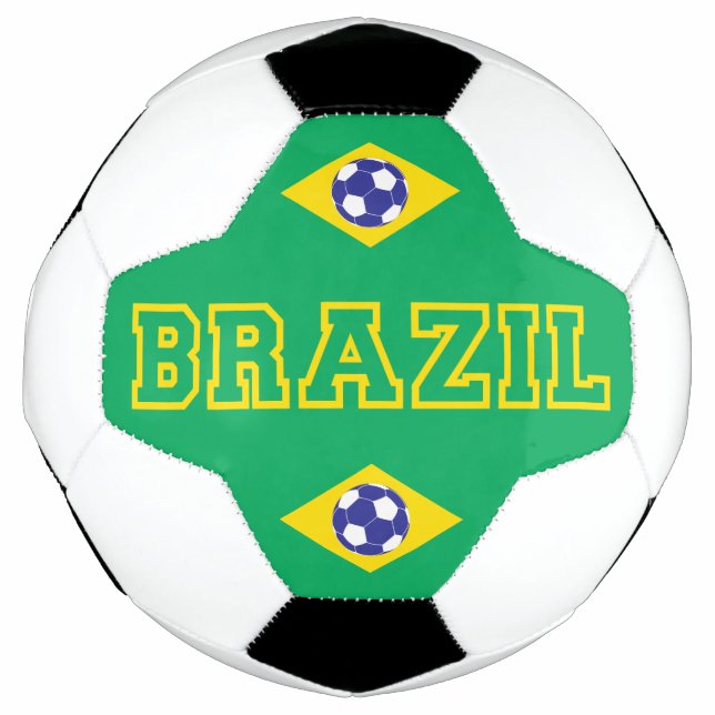 Brasilianische Flagge Fußball (Vorderseite)