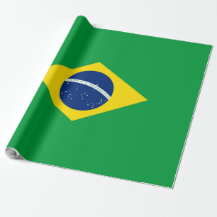 Brasilianische Flagge Geschenkpapier