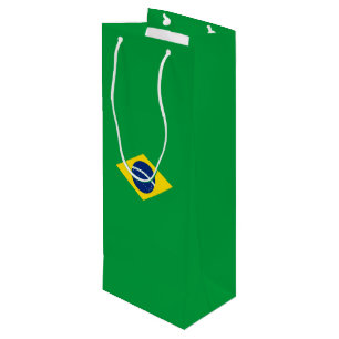 Brasilianische Flagge Geschenktüte Für Weinflaschen
