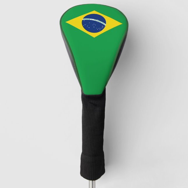 Brasilianische Flagge Golf Head Cover Headcover (Vorderseite)