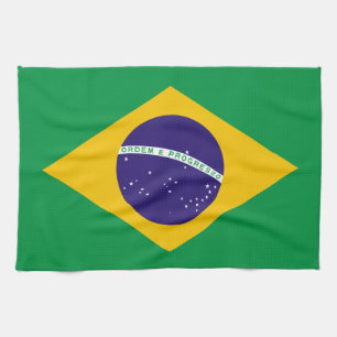 Brasilianische Flagge Handtuch