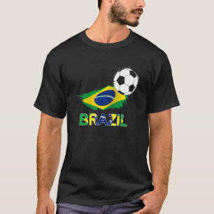 Brasilianische Flagge Jersey Support Brasilianisch T-Shirt
