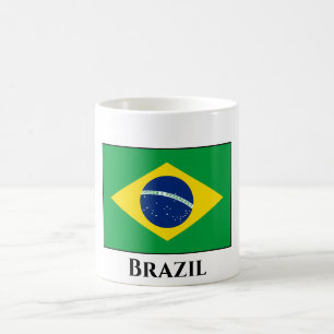 Brasilianische Flagge Kaffeetasse