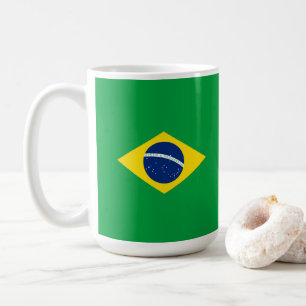 Brasilianische Flagge Kaffeetasse