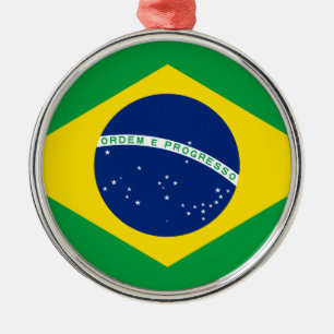 Brasilianische Flagge Keramik Ornament