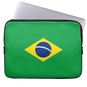 Brasilianische Flagge Laptopschutzhülle