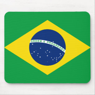 Brasilianische Flagge Mousepad