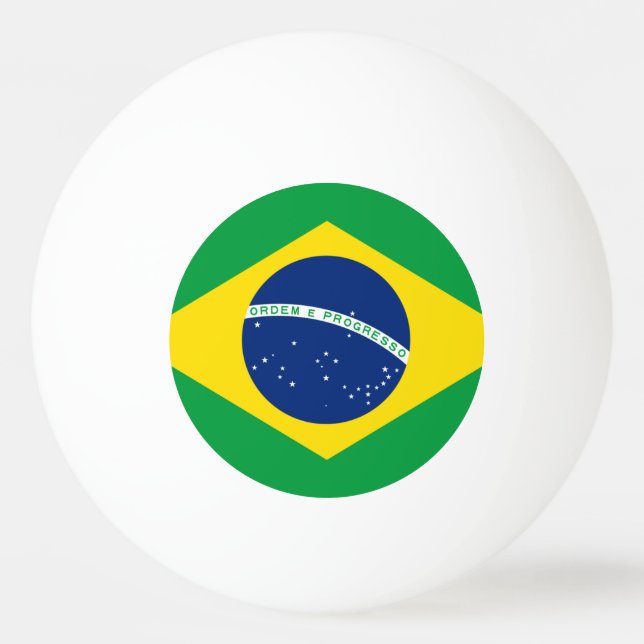 Brasilianische Flagge Pong Ball Tischtennisball (Vorderseite)