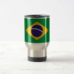 Brasilianische Flagge Reisebecher
