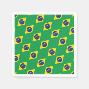 Brasilianische Flagge. Serviette