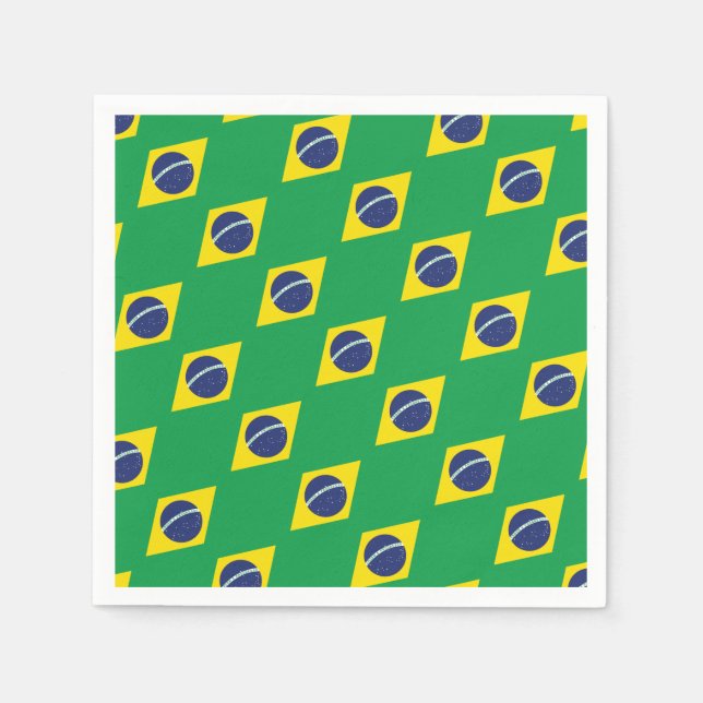 Brasilianische Flagge. Serviette (Vorderseite)