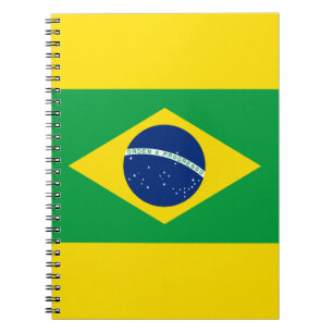 Brasilianische Flagge Spiral Foto Notebook Notizblock