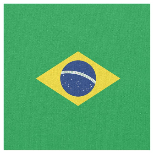 Brasilianische Flagge Stoff (Nahaufnahme)