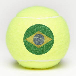 Brasilianische Flagge Tennisbälle