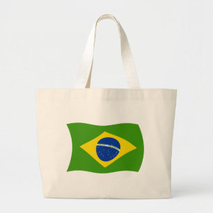Brasilianische Flagge Totbeutel Jumbo Stoffbeutel