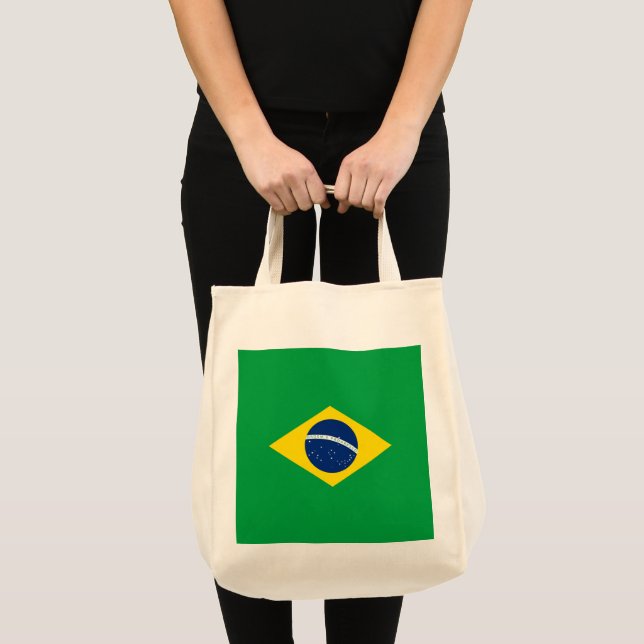Brasilianische Flagge Tragetasche (Vorderseite (Produkt))