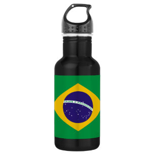 Brasilianische Flagge Trinkflasche