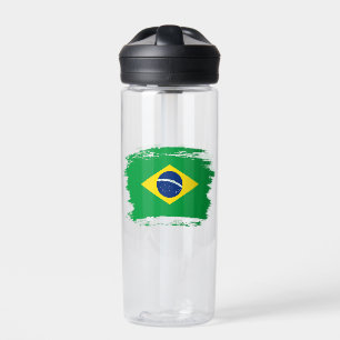 Brasilianische Flagge Trinkflasche