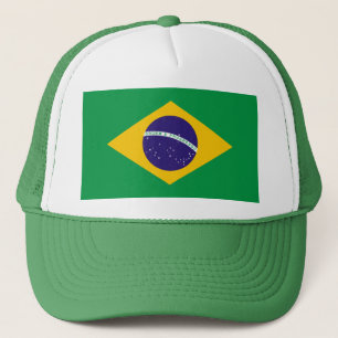 Brasilianische Flagge Truckerkappe