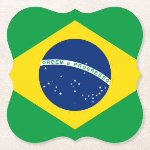 Brasilianische Flagge Untersetzer