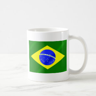 Brasilianische Flagge von Brasiliengeschenken und Tasse