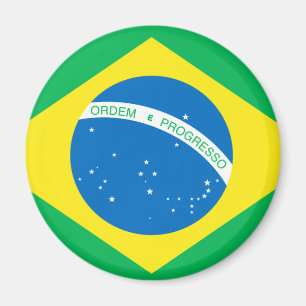 Brasilianische Flaggen-T - Shirts und Geschenke Magnet
